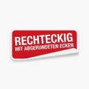 Bedruckte Etiketten - Rechteck abgerundet