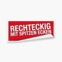 Bedruckte Etiketten - Rechteck spitz