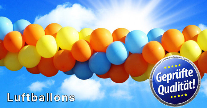 Luftballons mit Logo bedruckt
