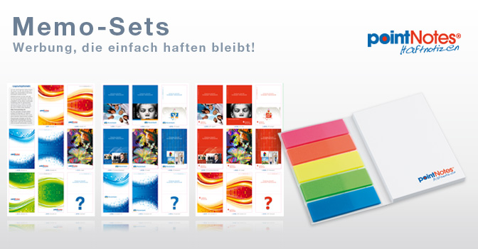 Haftnotizen Memo-Sets