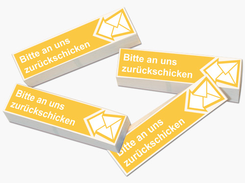 Bitte an uns zurckschicken Haftnotizen