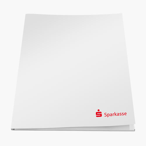 Prsentationsmappen mit Eindruck - Sparkasse