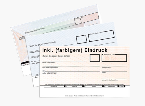Kleiner Spendenscheck mit Eindruck