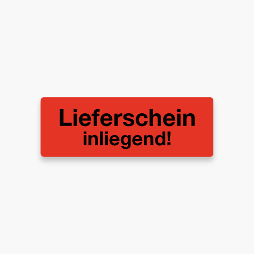 Lieferschein inliegend!