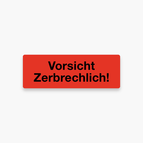 Warnetiketten - Vorsicht Zerbrechlich! - point of media Verlag GmbH